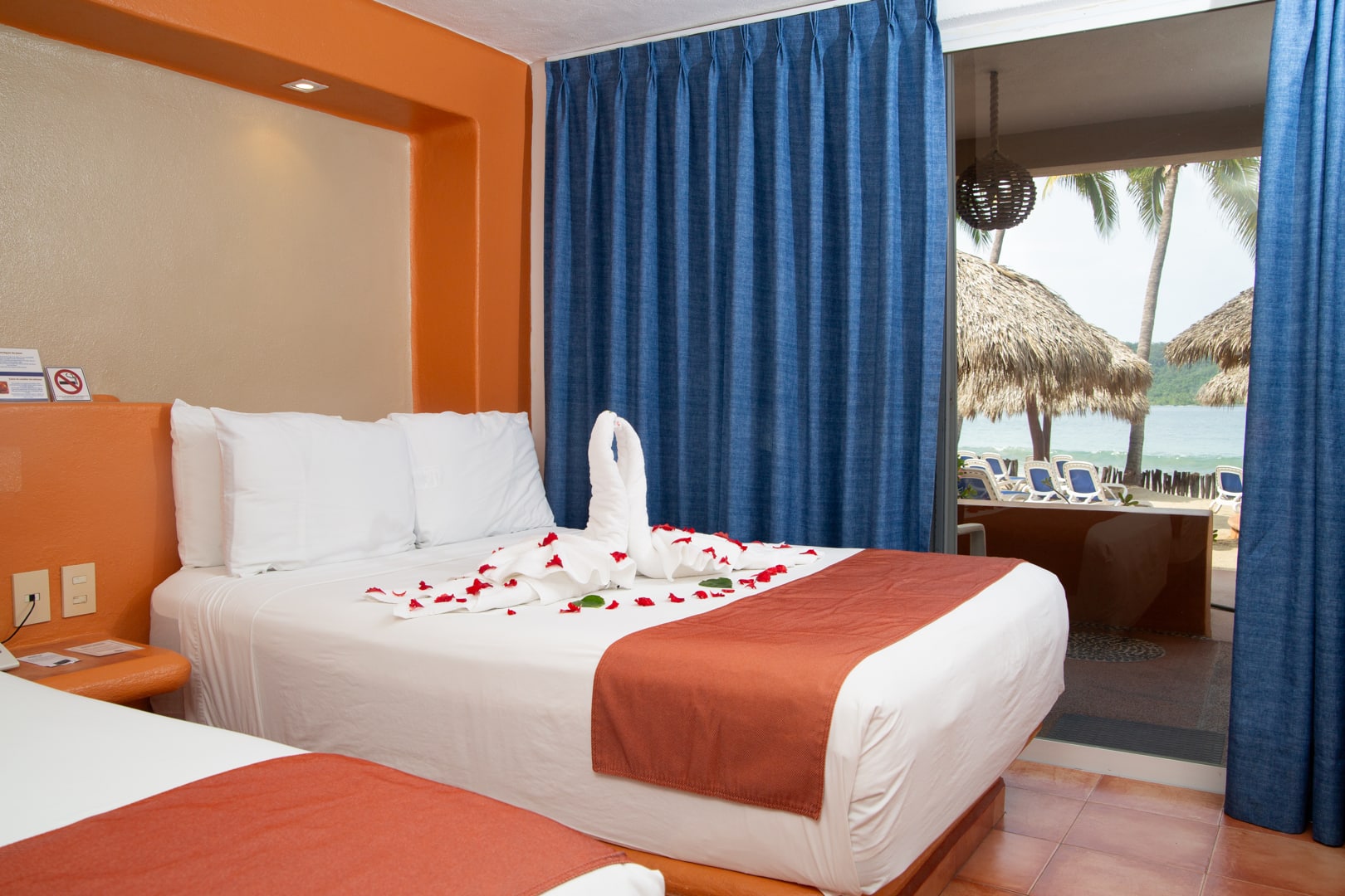 camas matrimoniales jardin Hotel Villa Mexicana