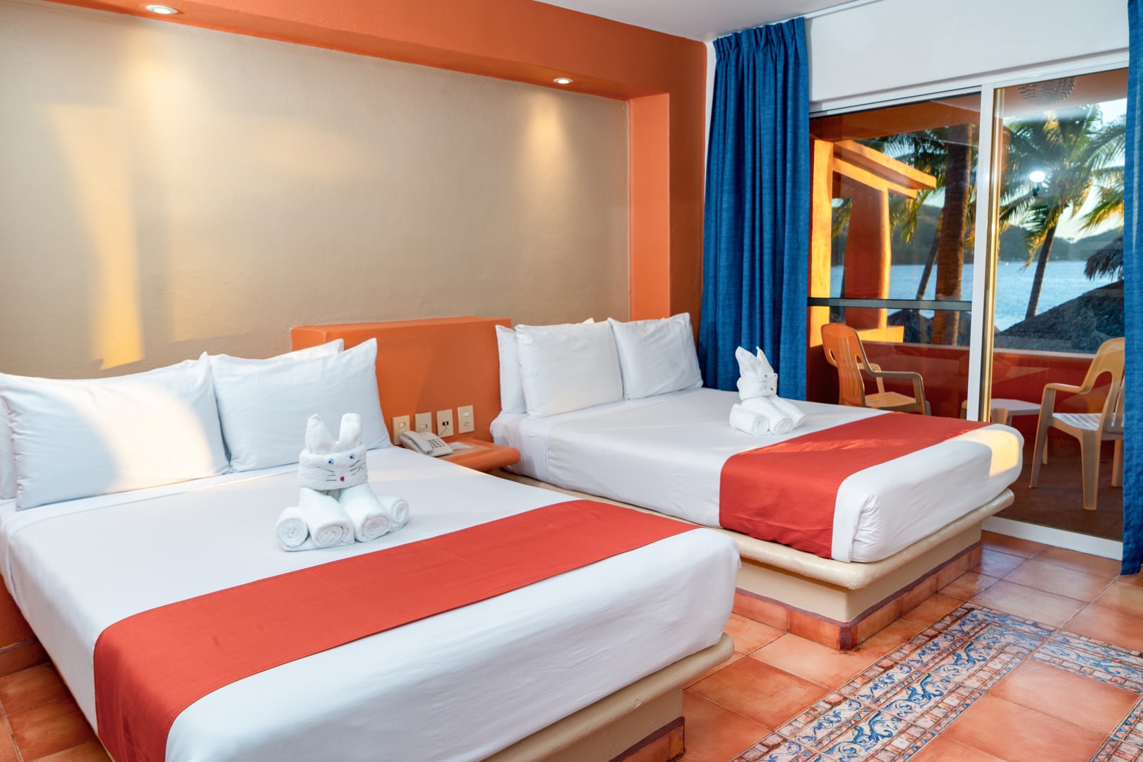 camas matrimoniales jardin Hotel Villa Mexicana