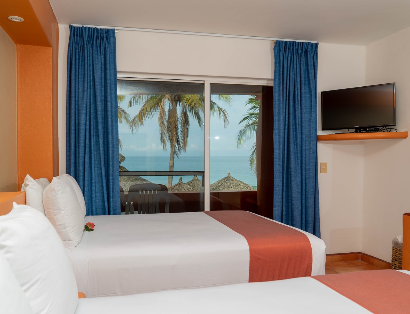 camas matrimoniales jardin Hotel Villa Mexicana